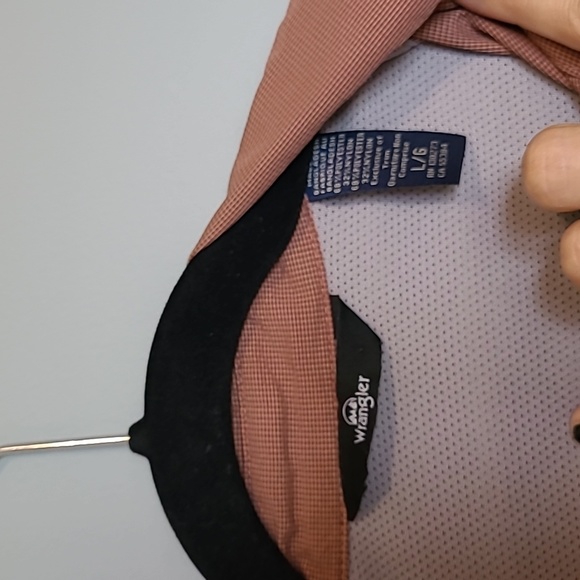 Wrangler Shirt Men's L Button-Up  Long-Sleeved - Picture 4 of 4